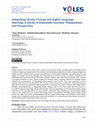 Research paper thumbnail of Integrating Climate Change into English Language Tecahing A Survey of Indonesian Teachers preparedness and Perspectives