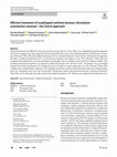 Research paper thumbnail of Efficient treatment of esophageal nutrition bezoars: dissolution outmatches removal—the Zurich approach