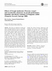 Research paper thumbnail of Effects of Eryngii mushroom (Pleurotus eryngii) and Lactobacillus plantarum on growth performance, immunity and disease resistance of Pangasius catfish (Pangasius bocourti, Sauvage 1880)