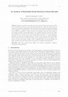 Research paper thumbnail of An Analysis of Household Foods Demand in Rural Burundi