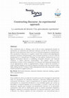 Research paper thumbnail of Constructing discourse: An experimental approach