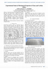 Research paper thumbnail of Experimental Study of Mechanical Properties of Glass and Carbon Fibers