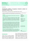 Research paper thumbnail of Ameliorative effects of aqueous cinnamon extract on ulcerative colitis in rats