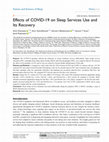 Research paper thumbnail of Effects of COVID-19 on Sleep Services Use and Its Recovery