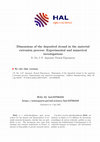 Research paper thumbnail of Dimensions of the deposited strand in the material extrusion process: Experimental and numerical investigations