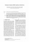 Research paper thumbnail of Performance Evaluation of BRISK Algorithm on Mobile Devices