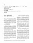 Research paper thumbnail of The Living Labs Approach to a Virtual Lab Environment