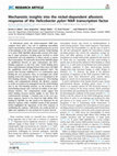 Research paper thumbnail of Mechanistic insights into the nickel-dependent allosteric response of the Helicobacter pylori NikR transcription factor