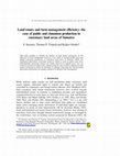 Research paper thumbnail of Land tenure and farm management efficiency: the case of paddy and cinnamon production in customary land areas of Sumatra