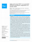 Research paper thumbnail of Aging and serum MCP-1 are associated with gut microbiome composition in a murine model