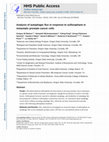 Research paper thumbnail of Analysis of autophagic flux in response to sulforaphane in metastatic prostate cancer cells