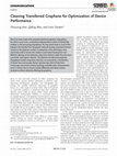 Research paper thumbnail of Cleaning Transferred Graphene for Optimization of Device Performance