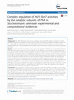 Research paper thumbnail of Complex regulation of Hsf1-Skn7 activities by the catalytic subunits of PKA in Saccharomyces cerevisiae: experimental and computational evidences