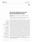 Research paper thumbnail of The Human Microbiome and the Missing Heritability Problem