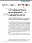 Research paper thumbnail of N-dimensional measurement-device-independent quantum key distribution with N + 1 un-characterized sources: zero quantum-bit-error-rate case