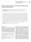 Research paper thumbnail of β-Catenin Overexpression in the Mouse Brain Phenocopies Lithium-Sensitive Behaviors