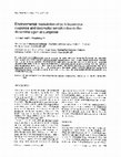 Research paper thumbnail of Environmental modulation of both locomotor response and locomotor sensitization to the dopamine agonist quinpirole