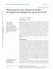 Research paper thumbnail of Monitoring of in vitro interaction studies of enalapril with hypoglycemic agents by LC-UV