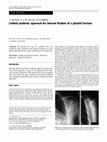 Research paper thumbnail of Limited posterior approach for internal fixation of a glenoid fracture