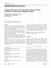 Research paper thumbnail of Analytical functions for beta and gamma absorbed fractions of iodine-131 in spherical and ellipsoidal volumes