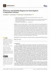 Research paper thumbnail of Preference and Stability Regions for Semi-Implicit Composition Schemes