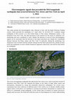 Research paper thumbnail of Electromagnetic signals that preceded the M4.8 magnitude earthquake that occurred between New Jersey and New York on April 5, 2024