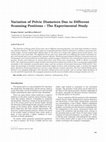 Research paper thumbnail of Variation of pelvic diameters due to different scanning positions--the experimental study