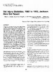 Research paper thumbnail of Ski injury statistics, 1982 to 1993, Jackson Hole Ski Resort