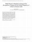 Research paper thumbnail of Model Based on Machine Learning for the Recognition of images for the Postural Diagnosis of workers in Remote mode