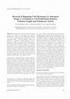 Research paper thumbnail of Reversal of hepatoma cells resistance to anticancer drugs is correlated to cell proliferation kinetics, telomere length and telomerase activity