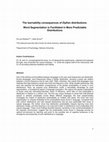 Research paper thumbnail of The learnability consequences of Zipfian distributions: Word Segmentation is Facilitated in More Predictable Distributions