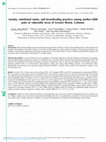 Research paper thumbnail of Anemia, nutritional status, and breastfeeding practices among mother-child pairs in vulnerable areas of Greater Beirut, Lebanon