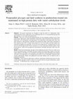 Research paper thumbnail of Postprandial glycogen and lipid synthesis in prednisolone-treated rats maintained on high-protein diets with varied carbohydrate levels