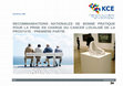 Research paper thumbnail of Recommendations nationales de bonne pratique pour la prise en charge du cancer localisé de la prostate: première partie