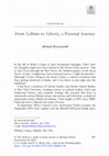 Research paper thumbnail of From Leftism to Liberty, a Personal Journey