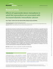 Research paper thumbnail of Effects of superoxide donor menadione in adult Rat myocardium are associated with increased diastolic intracellular calcium