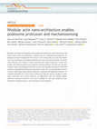 Research paper thumbnail of Modular actin nano-architecture enables podosome protrusion and mechanosensing