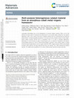 Research paper thumbnail of Multi-purpose heterogeneous catalyst material from an amorphous cobalt metal–organic framework