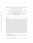 Research paper thumbnail of Explainable, automated urban interventions to improve pedestrian and vehicle safety