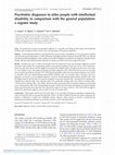 Research paper thumbnail of Psychiatric diagnoses in older people with intellectual disability in comparison with the general population: a register study