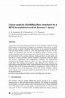 Research paper thumbnail of Linear analysis of building floor structures by a BEM formulation based on Reissner’s theory