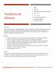 Research paper thumbnail of Programa Violência de Gênero/2024