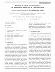 Research paper thumbnail of Potentials of kokum (Garcinia indica) -  An underutilized Indian fruit as a functional food