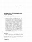 Research paper thumbnail of Social structure and helping behavior in captive elephants