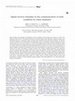 Research paper thumbnail of Signal–receiver interplay in the communication of male condition by Asian elephants