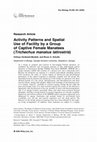 Research paper thumbnail of Activity patterns and spatial use of facility by a group of captive female manatees (Trichechus manatus latirostris)