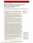 Research paper thumbnail of Effect of an Incentive Spirometer Patient Reminder After Coronary Artery Bypass Grafting