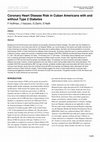 Research paper thumbnail of Coronary Heart Disease Risk in Cuban Americans with and without Type 2 Diabetes