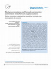 Research paper thumbnail of Pectus excavatum and breast asymmetry: correction with breast augmentation