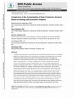 Research paper thumbnail of Comparison of the sustainability of bean production systems based on emergy and economic analyses